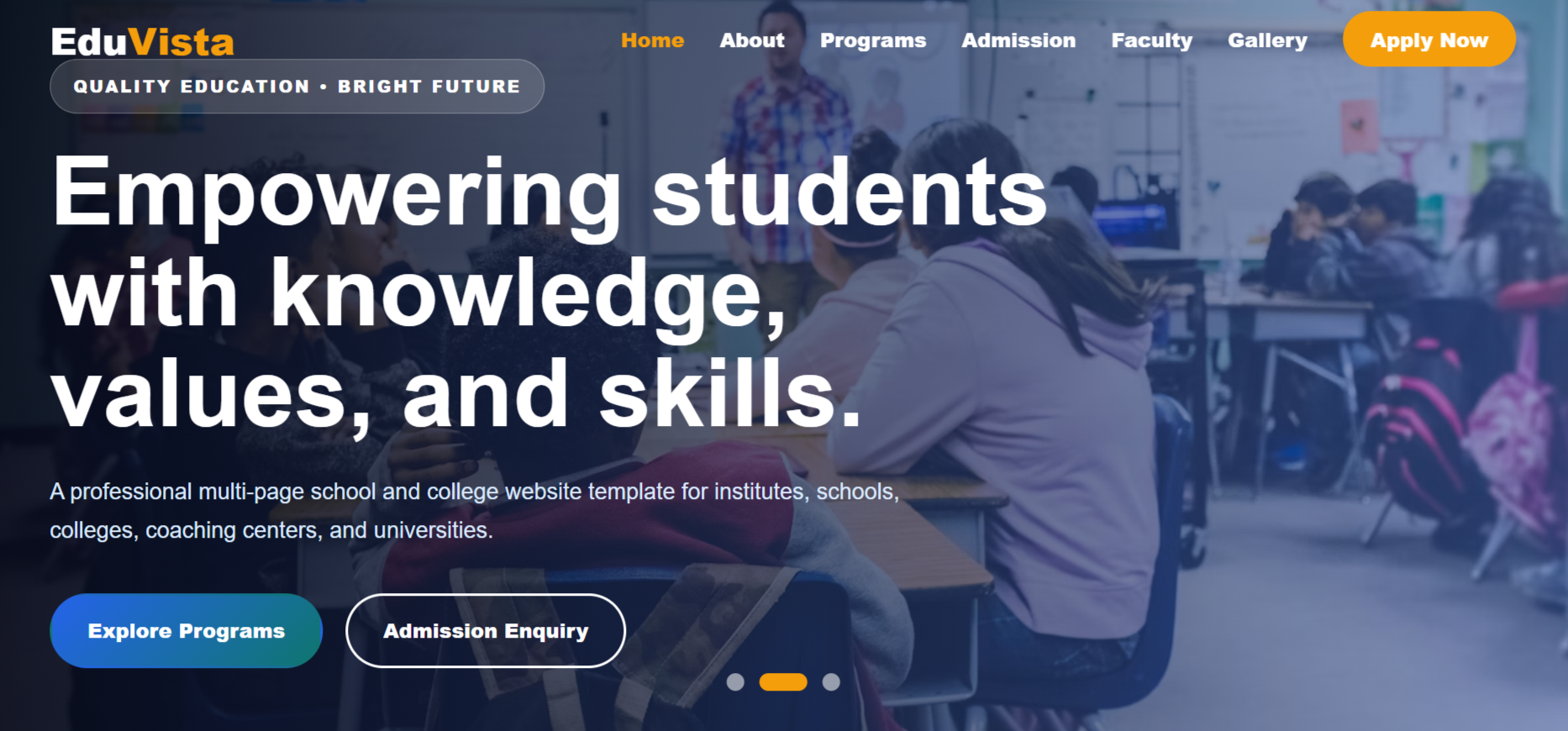 School & College - Multipage Template Download