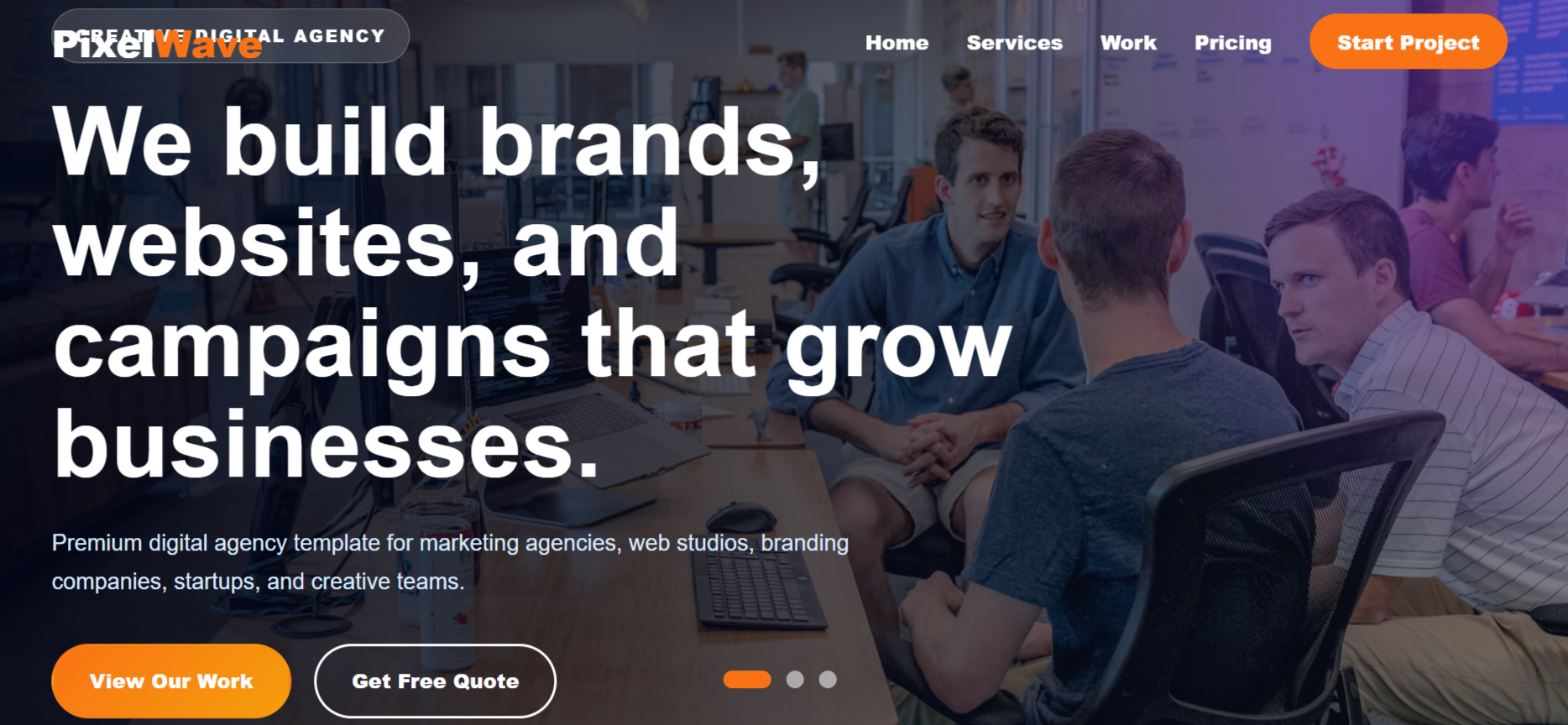 Digital Agency - Single Page Website Template