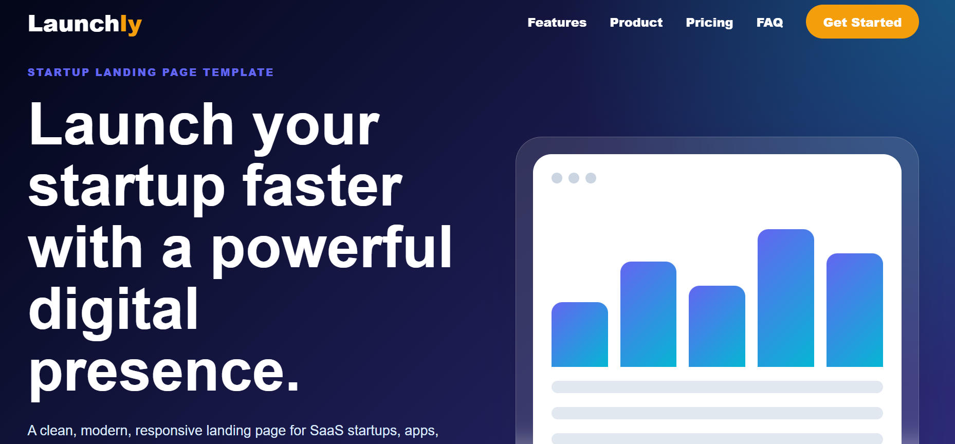 Startup Landing Page Website Template
