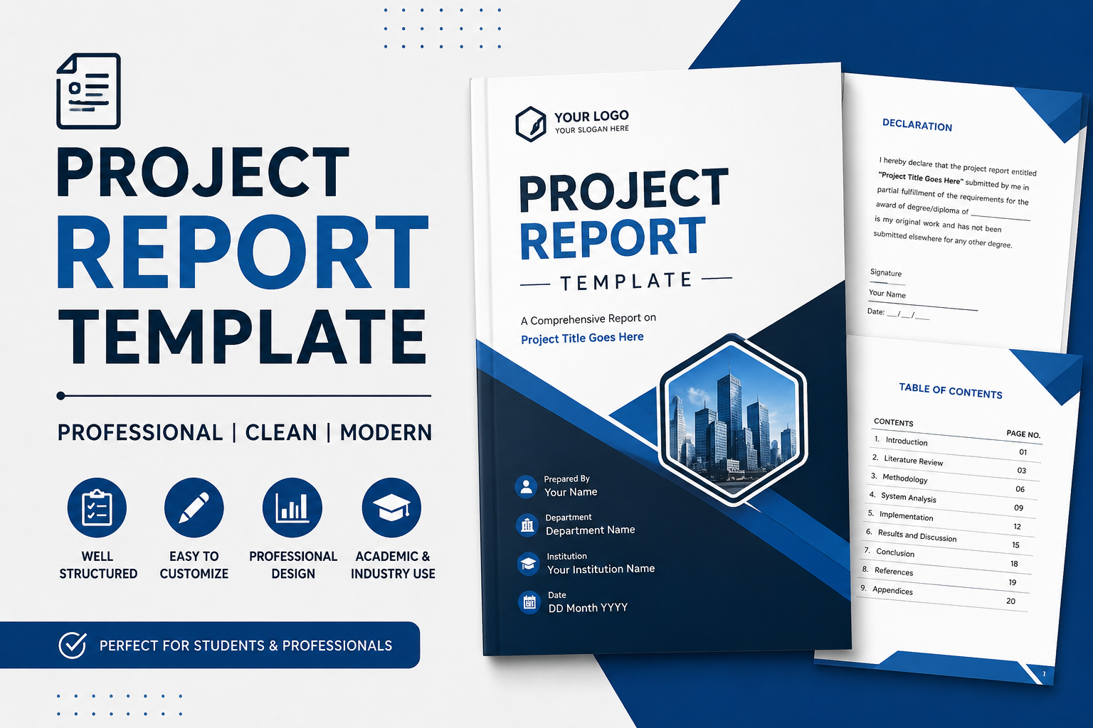 Project Report - Template Download
